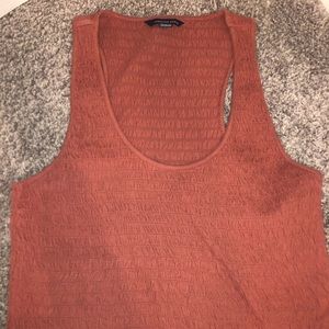 Racer back smocked Tank Top